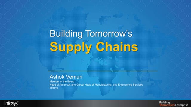 Building Tomorrow's Supply Chains