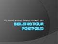 Building Your Portfolio