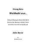 Orang Kata Wahhabi Ialah... 50 Hujah Menangkis Fitnah Ahli Bid’ah Berdasarkan Manhaj as-Salaf as-Soleh dan Fatwa Para Ulamak Syafi’iyyah Edisi Revisi Oleh Mohd Hairi Nonchi