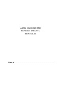Buku ujian  diagnostik bahasa melayu