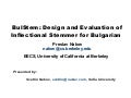 Building an Inflectional Stemmer for Bulgarian