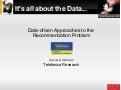 It&rsquo;s all About the Data