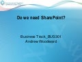 Do we need share point