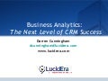 Business Analytics: The Next Level of CRM Success