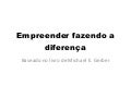 Empreender Fazendo a diferença