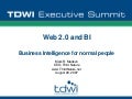 Business Intelligence for normal people