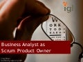 Business Analyst As Product Owner