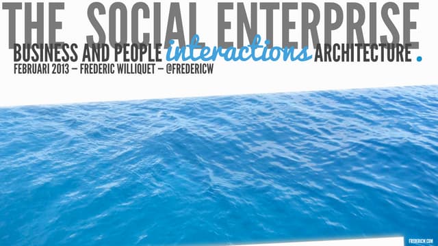 Business and People Interaction Architecture
