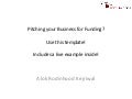 A ready to use Template for pitching your Business for funding! (with a live example)