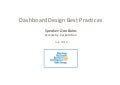 Business Intelligence Dashboard Design Best Practices