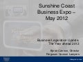 Business Legislation Update 2012