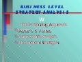 Business Level Strategy Analysis