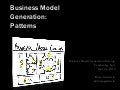 Business Model Generation Patterns