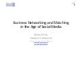 Business of Social 3.0 - overview