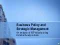 Business policy and strategic management