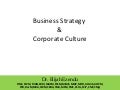 Business Strategy and Corporate Culture