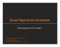 Buyer Experience Innovation: Five Management Principles