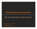 Buyer Experience Innovation: Why Ceo's Need to Make This Their Top Priority