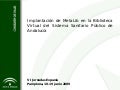 Implantacion de MetaLib en la Biblioteca Virtual del Sistema Sanitario Publico de Andalucia