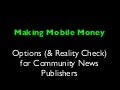 Mobile Revenue for Community Publishers
