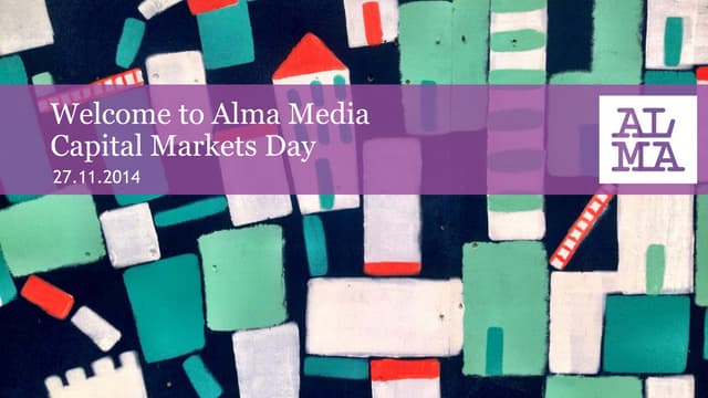 Alma Media's Capital Markets Day 2014
