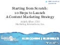 10 Steps to Launch a Content Marketing Strategy from Scratch