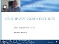 Early results from SAP Certification 5 survey