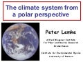 The climate system from a polar perspective 