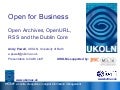 Open for Business  Open Archives, OpenURL, RSS and the Dublin Core