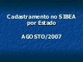 Cadastramento Sibea 08