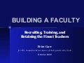 Building a Great School Faculty