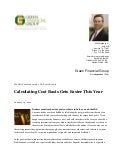 Calculating Cost Basis Gets Easier This Year