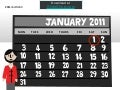 Calendar 2011 illustration