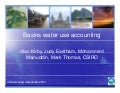 Basin Water Use Accounts 
