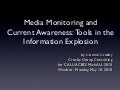 Media Monitoring and Current Awareness: New Tools