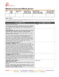 Website Content Worksheet