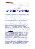 The Bottom of The Indian Pyramid