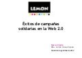 Exito de campañas solidarias en la web 2.0