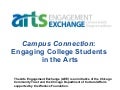 Campus Connection: Engaging College Students in the Arts Presentation Part 1