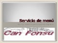 CAN FONSU MENU