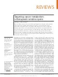 Cancer cell metabolism
