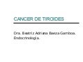 Cancer de tiroides