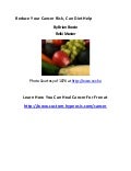 Can diet help prevent cancer