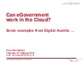 Can e government work in the cloud reichstaedter