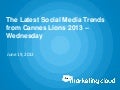 Cannes Lions Wednesday update