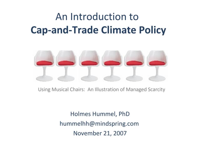 Cap-and-trade through musical chair...