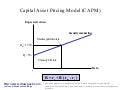 Capital asset pricing model (capm) business diagram