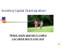 Capital disintegration