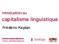 Introduction au capitalisme linguistique