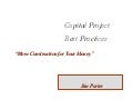 Capital Project Best Practices: More Construction for Your Money